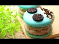 ＜冷蔵庫で乾燥！＞オレオたっぷりマカロンアイス（マカロンケーキ）の作り方（フレンチメレンゲ）Oreo Macaron Cake Recipe【パンダワンタン】 #StayHome #WithMe