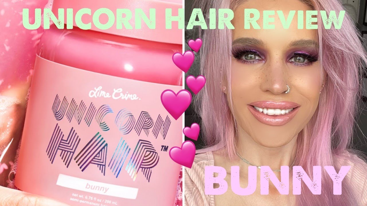 Lime Crime UNICORN HAIR in BUNNY // Review - YouTube