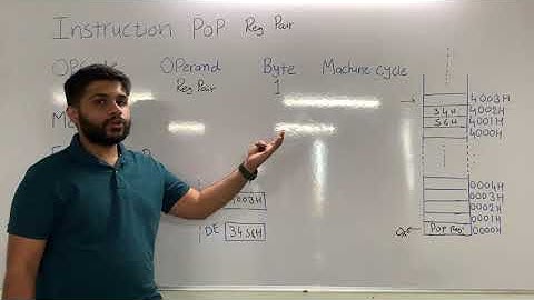 PUSH & POP Instruction | Instructions for Microprocessor 8085