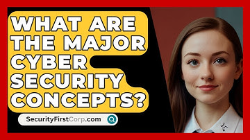 What Are The Major Cyber Security Concepts? - SecurityFirstCorp.com