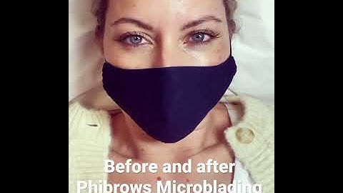 Phibrows Microblading before and after