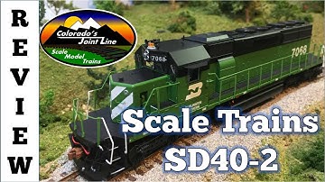 Review of Scale Trains Rivet Counter SD40-2 Train Engine
