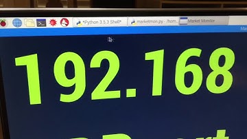 Real time stock quote Raspberry PI 3 B+