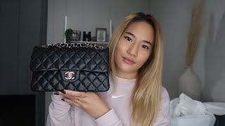 CHANEL 21A Bordeaux Burgundy Mini Rectangular 