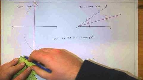 Bisecting Lines and angles