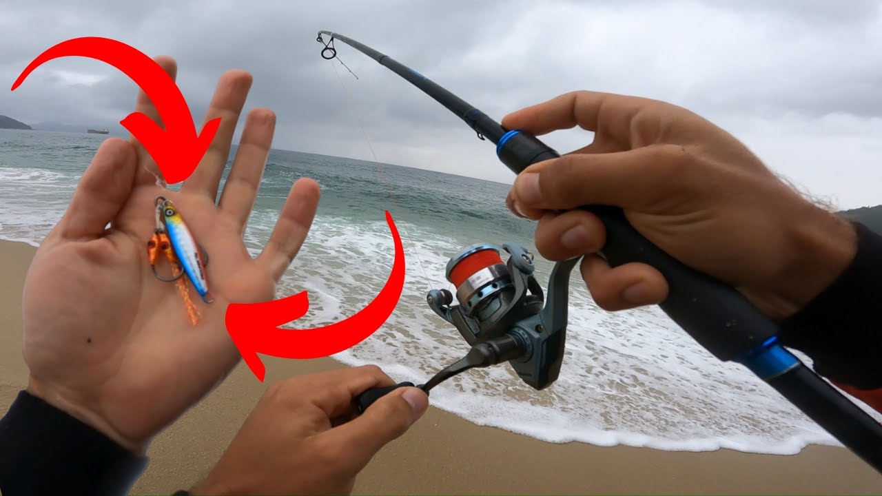 ✅JIG NA PRAIA É SUCESSO NA PESCARIA! PESCA DE PRAIA COM ISCAS ARTIFICIAIS! PESCARIA LIGHT!