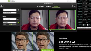 EASY 1 Click! Eye Contact (GazeRedirect) in Zoom Meeting with Nvidia Broadcast App 1.4 [Tutorial] screenshot 1