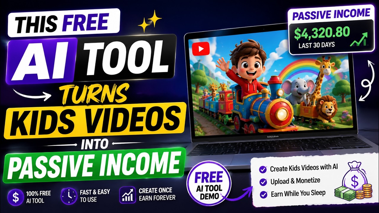 Turn Kids Videos into Income | Free AI Tool Demo