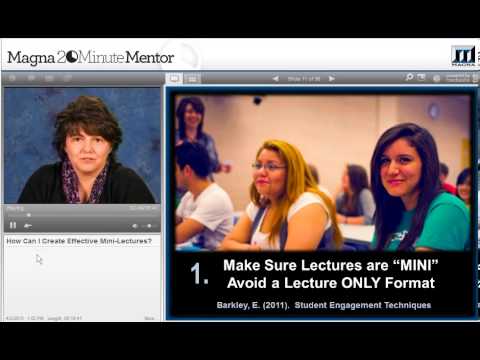 How Can I Create Effective Mini-Lectures? - YouTube