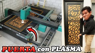 🚪Puerta con PLASMA CNC! 🔥 Así la fabricamos! 💪🏽