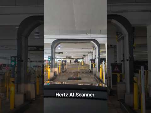 Does Hertz’s new AI scanner really work or is it a trap? #Hertz #TravelTech #CarRental #AI #Shorts .