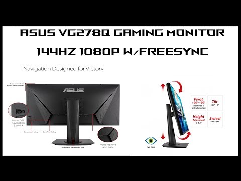 Asus VG278Q Monitor Review : 27" 144hz Gaming Monitor