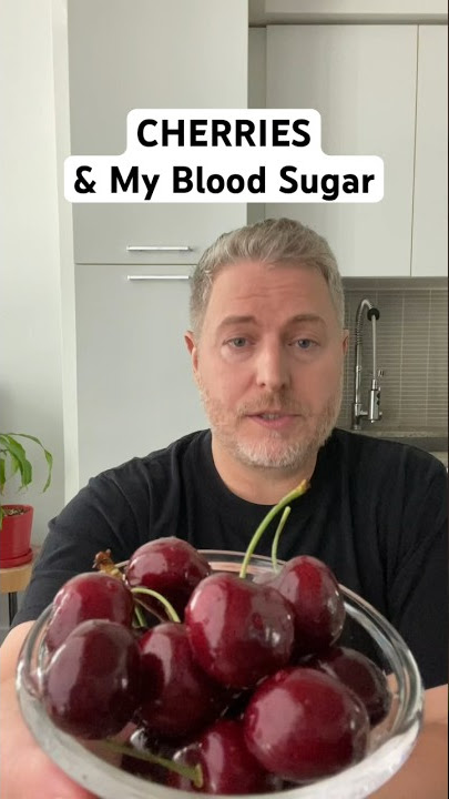 Cherries and my blood sugar. ￼ #glucoselevels #bloodsugar #cherries