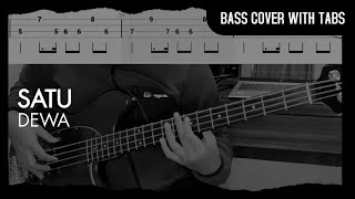 Dewa - Satu (Bass Cover with Tabs) // Play Along Tabs