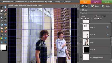 Digital Scrapbooking Tutorial - Dividing and Slicing Photos