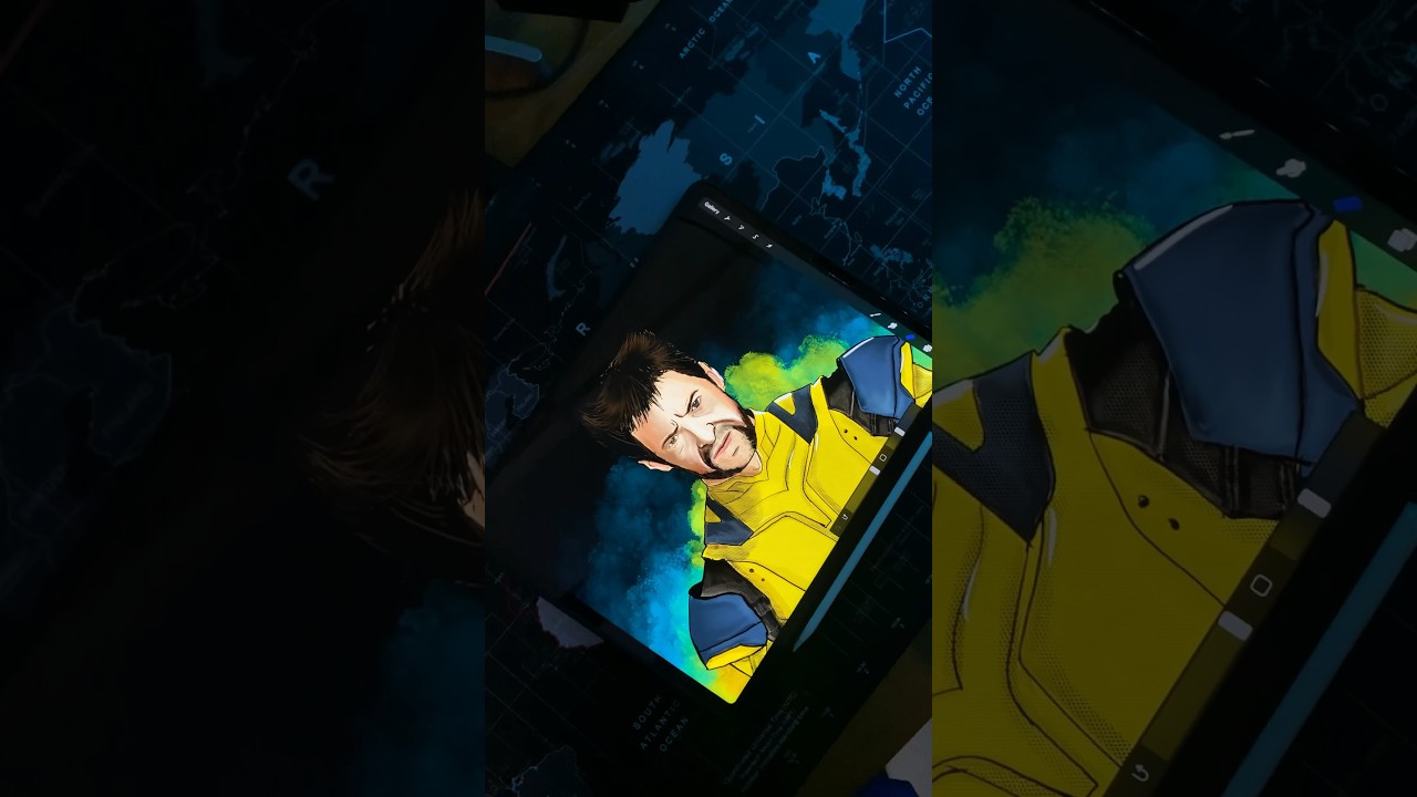 How to Draw : Wolverine iPad ART - Procreate l Digital ART Timelapse Video | Deadpool vs Wolverine