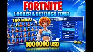 2025-s 1 Millió Dolláros Fortnite Locker &amp; Settings Tour