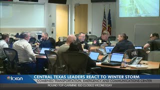 First responders meet at emergency operations center