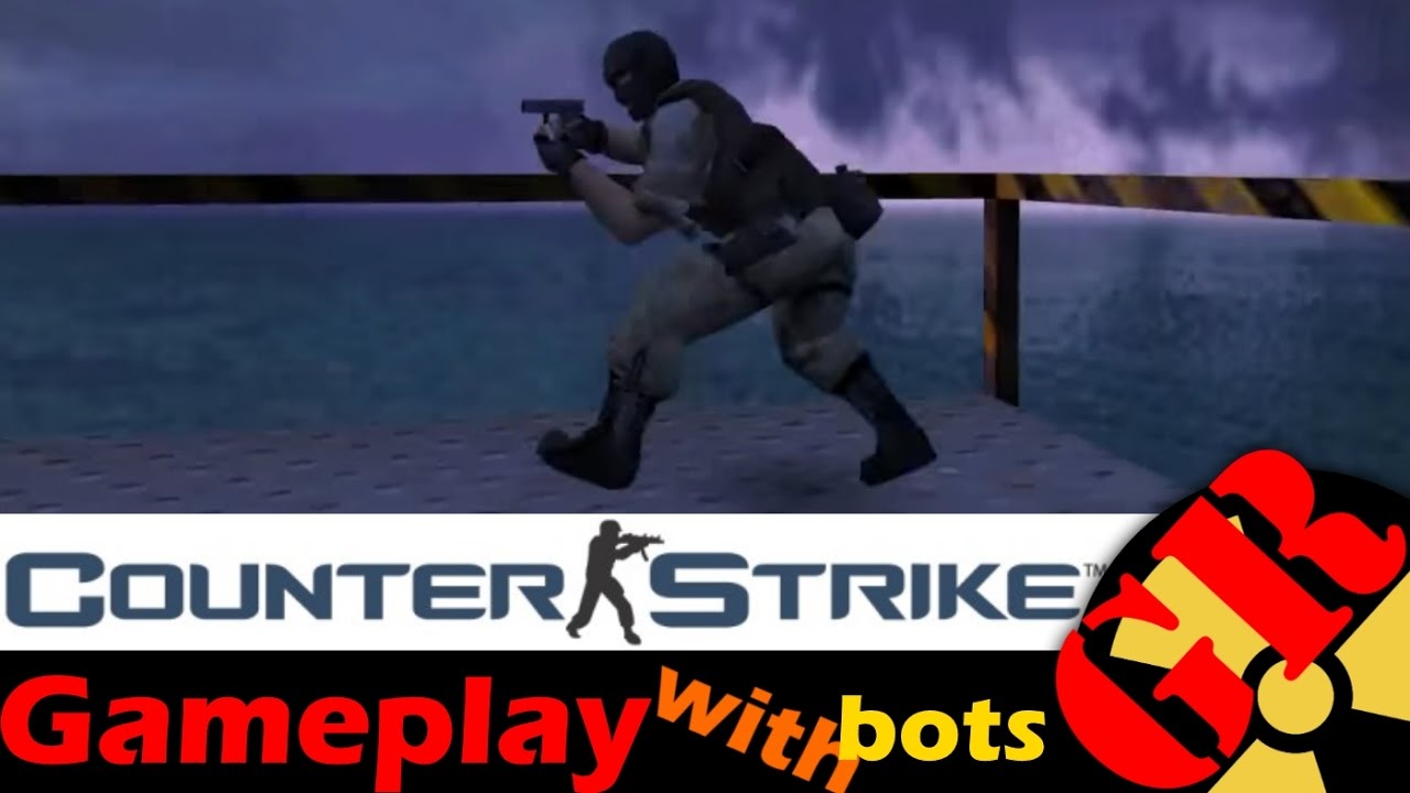Counter-Strike v1.6 gameplay with Hard bots - Oilrig - Terrorist