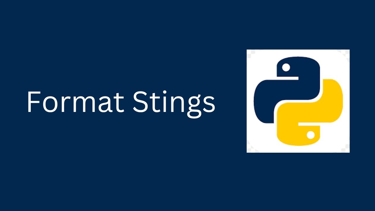 What is Format - Strings in Python || Python Tutorial - YouTube