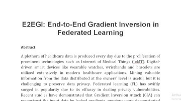 E2EGI End to End Gradient Inversion in Federated Learning