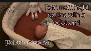 Night routine with a newborn (reborn edition)