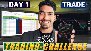 पहले दिन ही ऐसा होगा सोचा नहीं था | 10k Capital Crypto  Challenge ( Day 1) | ETH Trading In CoinDCX 