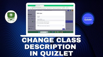 How to Change Class Description in Quizlet