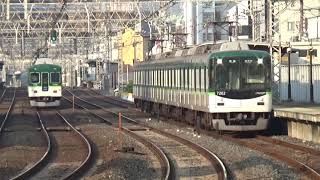 【発車してすぐ到着！】京阪電車 7200系7202編成 普通枚方市行き 6000系6004編成 普通中之島行き 土居駅