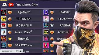 YouTubers only CUSTOM on Live - Can I Win?