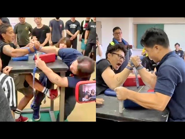 50代おじさんコンビが試合の日に元気ありすぎた！【腕相撲・アーム