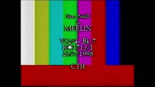 Merlin 1998 Vhs - Production Code Test Card & Tone