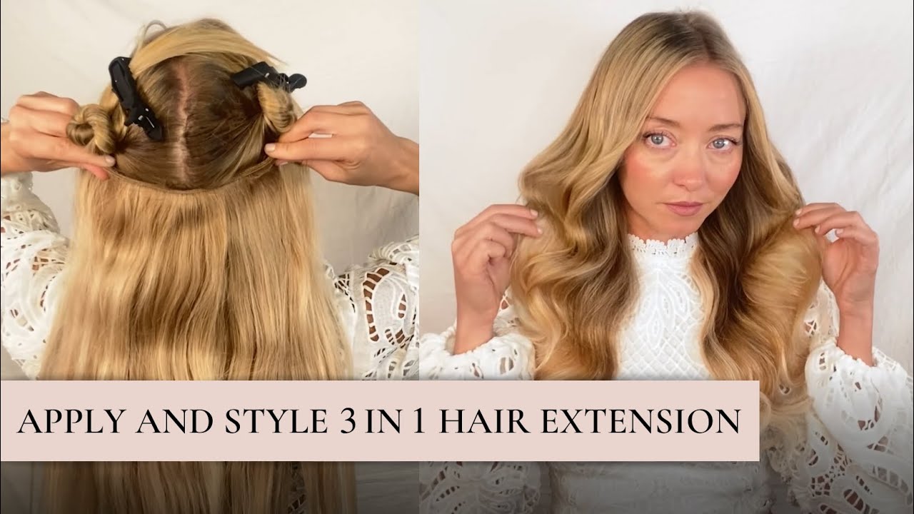 How to apply and style Showpony Hair Extensions with the 3in1 YouTube