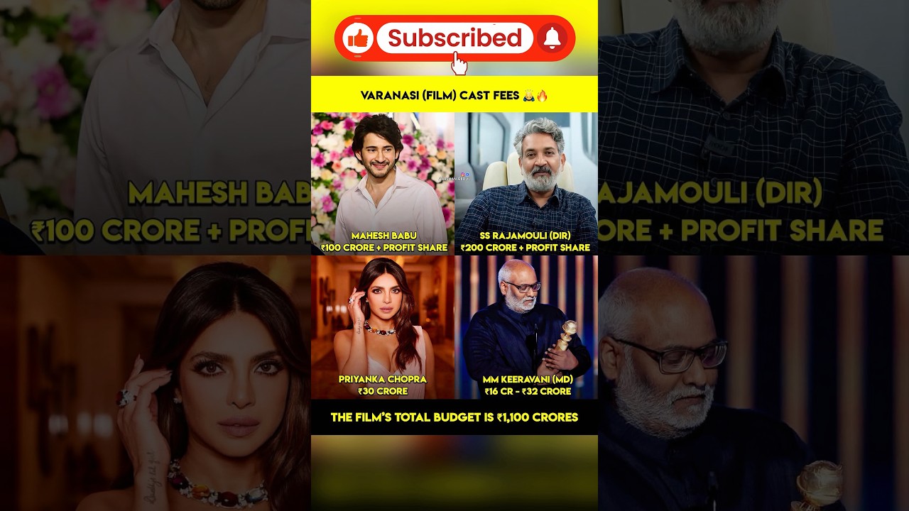 Varanasi Film Cast Fees 🙇‍♂️🔥