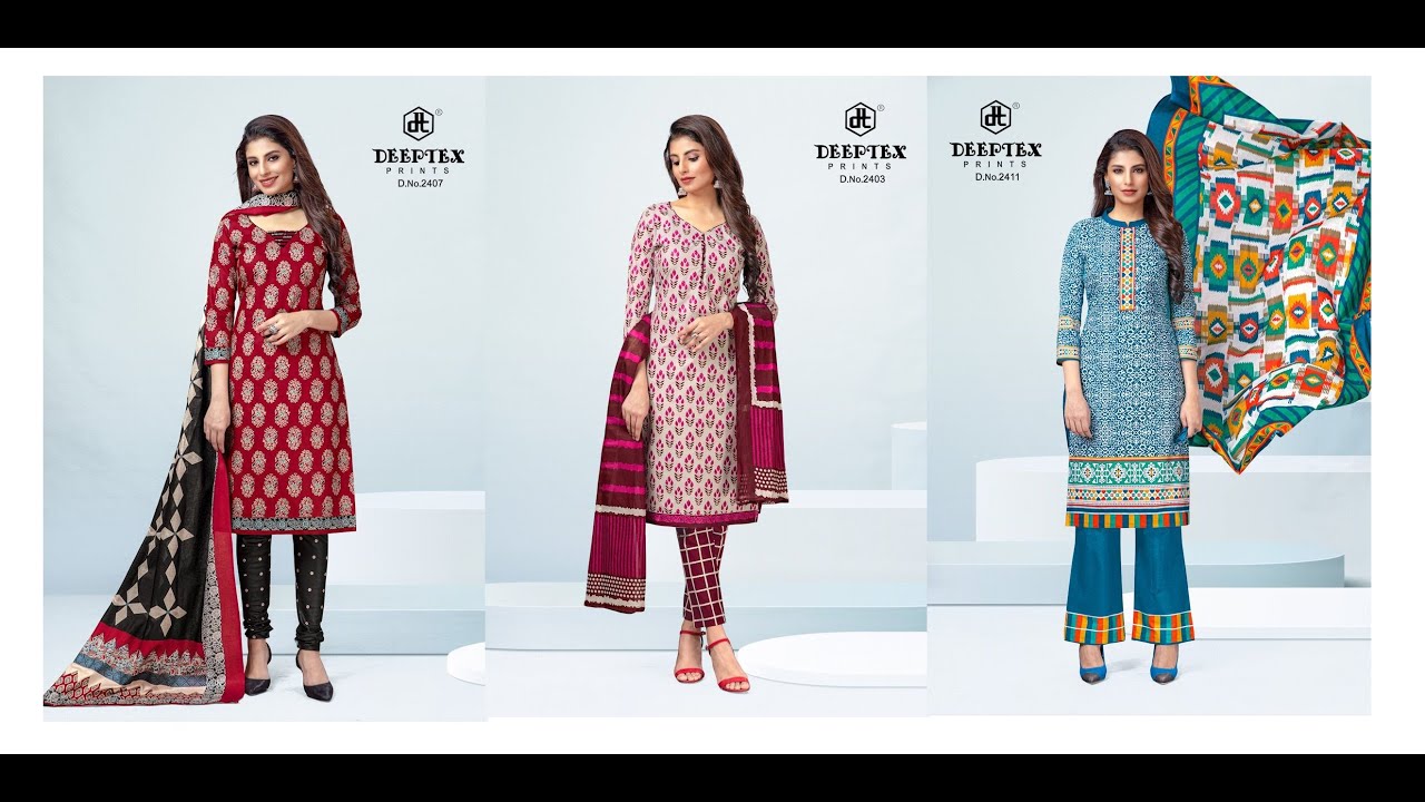 Deeptex cotton dress materials new catalogue - 8347237428