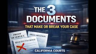 The 3 Documents That Make or Break Your Case  California Courts