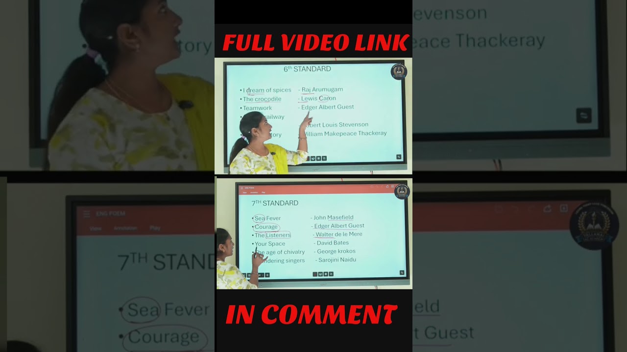 Easy Shortcut for TNPSC General English Poem and authors 