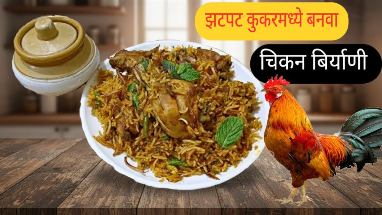 कुकरमध्ये झटपट चिकन बिर्याणी 😍 | Perfect Chicken Biryani Recipe 
