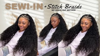 Stitch Braid with Sew In - The perfect Vacation Hairstyle | VIRAL Summer Braid Style