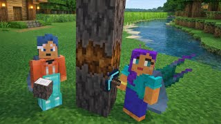 Love, Redstone, and a Creaking Scare 💚 | Minecraft with Mea & Jonn