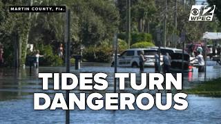 King tides flood roads, force beach closures across Palm Beach County and Treasure Coast
