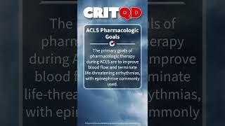 ACLS Pharmacologic Goals