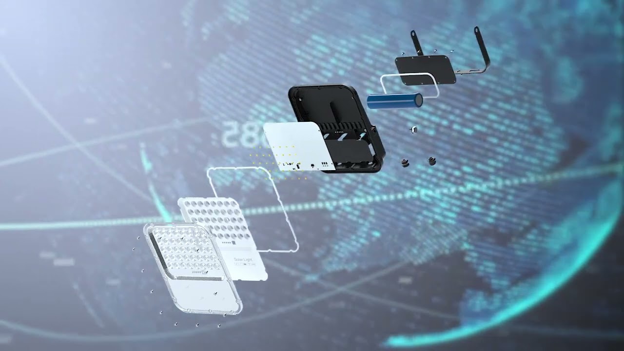 New Design Solar Powered LED Floodlights from ENER-J