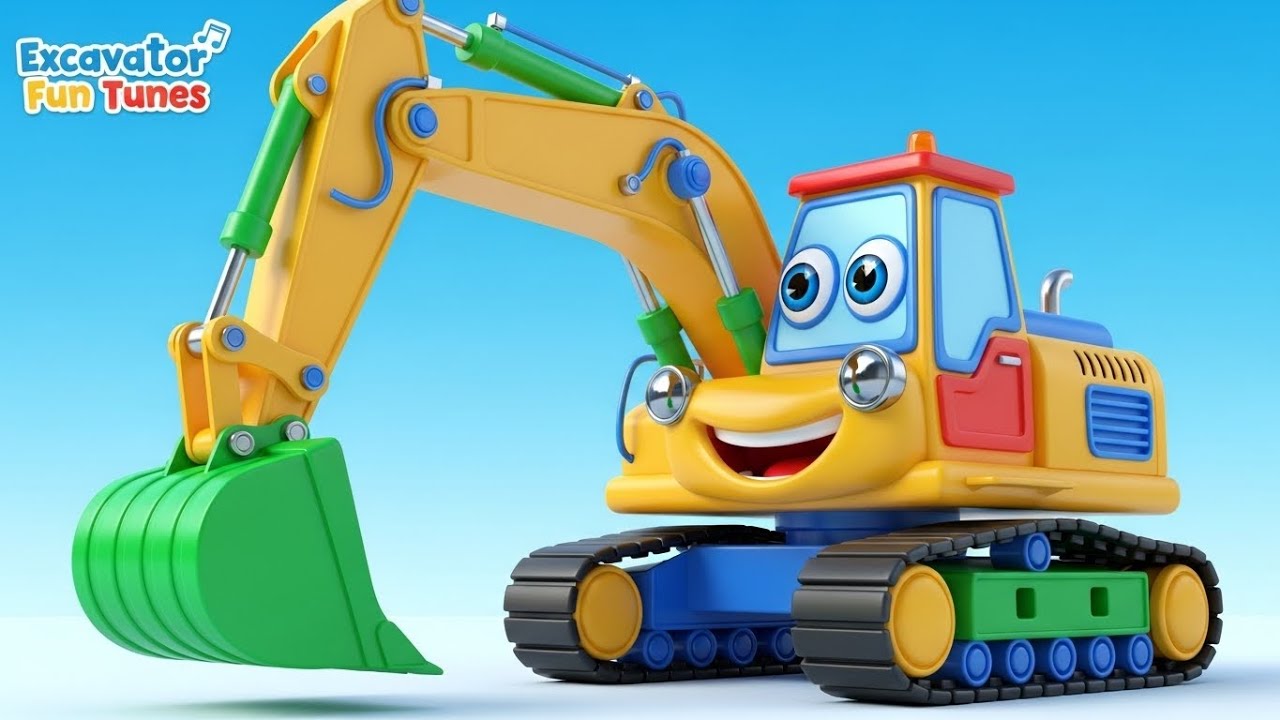 👷‍♂️ Excavator Song + Trucks for Kids | City Builders in Action!