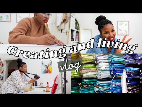 CREATING and LIVING vlog #2: Behind the scenes of content creation and selfish crafting
