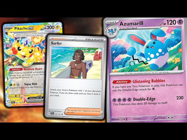 pokemon card azumarill 074/191 Surging Sparks Evolution Lot : Toys & Games Colorless Rule Azumarill (Wisdom of Sea and