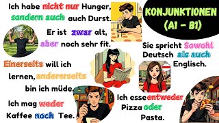 Master German Conjunctions in Fun Ways!| A2 - B1 | #deutschlernen#germanforbeginners