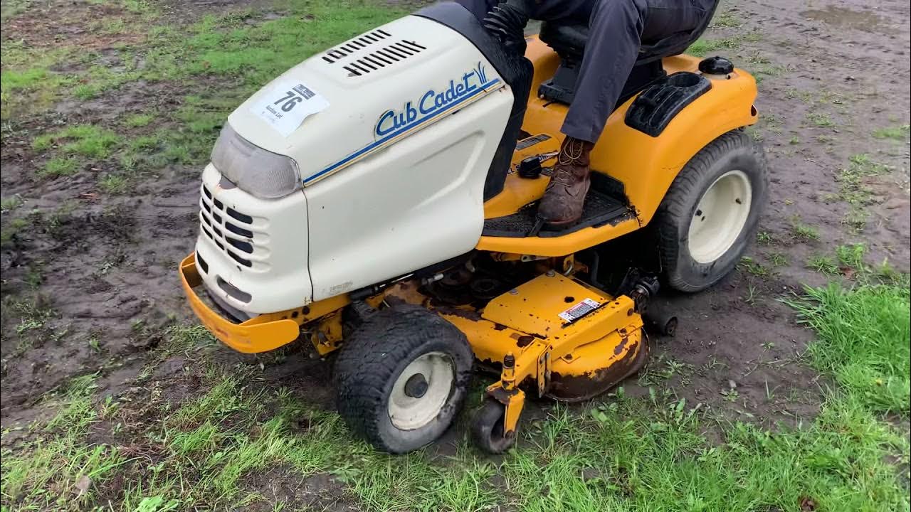 Lot 76 cub cadet 3225 lawnmower YouTube