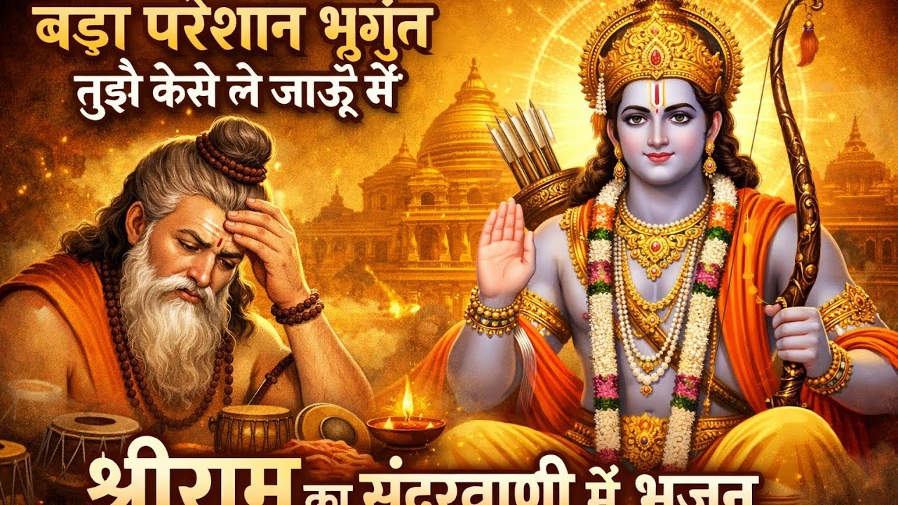 बड़ा परेशान हूं भगवान 🧘🙏तुझे कैसे मनाऊं मैं जगत श्री रामचंद्र भगवान की कृपा #bhajan 🩸🩸🧟😱#trending 