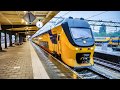 Train cab ride nl  rain  zaandam  den helder  amsterdam  virm intercity  june 2019